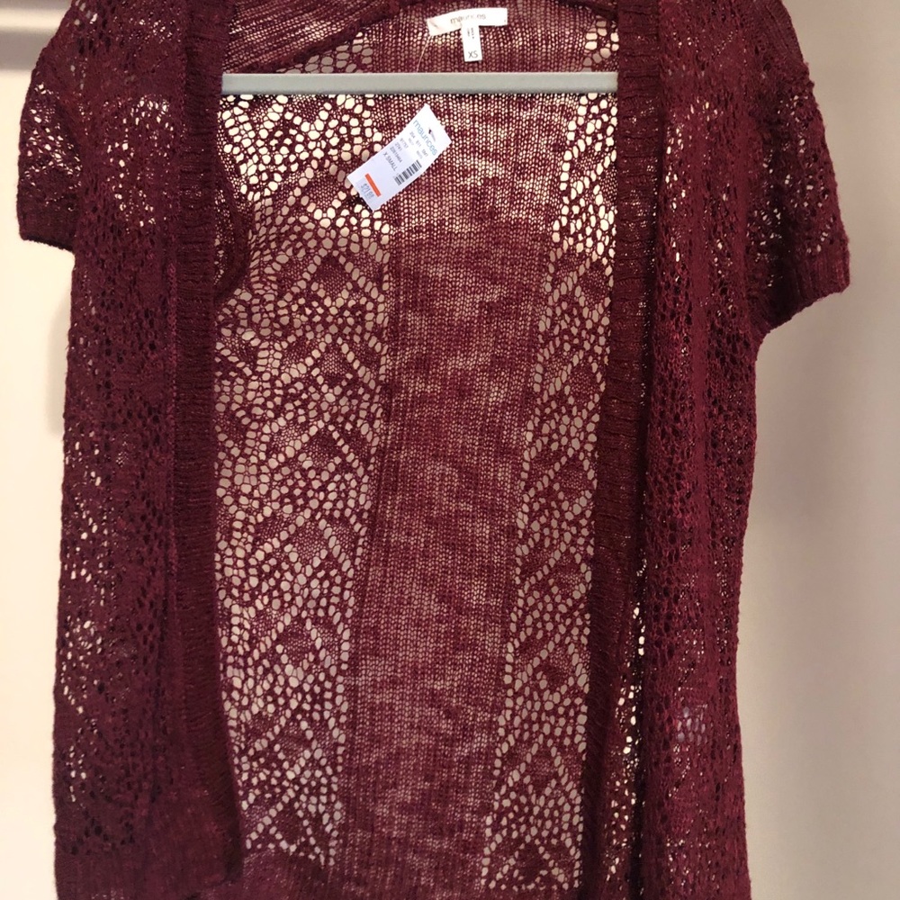Beautiful Brand New Burgundy Cardigan